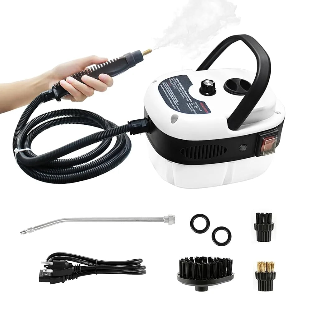 2500W Portable Handheld Steam Cleaner with Accessories – High-Temperature, 110V US Plug