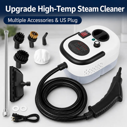 2500W Portable Handheld Steam Cleaner with Accessories – High-Temperature, 110V US Plug